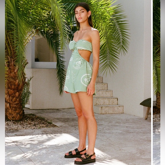 SABO SKIRT  Ardelle Cutout Playsuit - Luggage Labels - Large - NWT - Picture 2 of 9